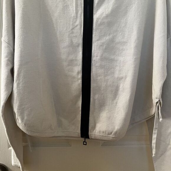 Sarah Pacini 2-Way Zip Cropped Cardigan Sweater Back Zip Details Womens One Size - Picture 15 of 16